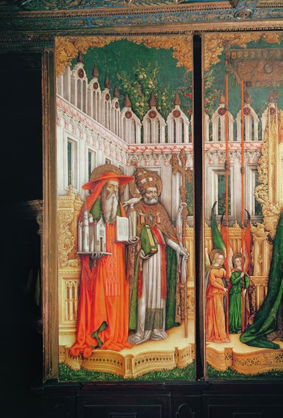 Triptych of The Virgin and Child Surrounded by Saints (detail) by Antonio Vivarini